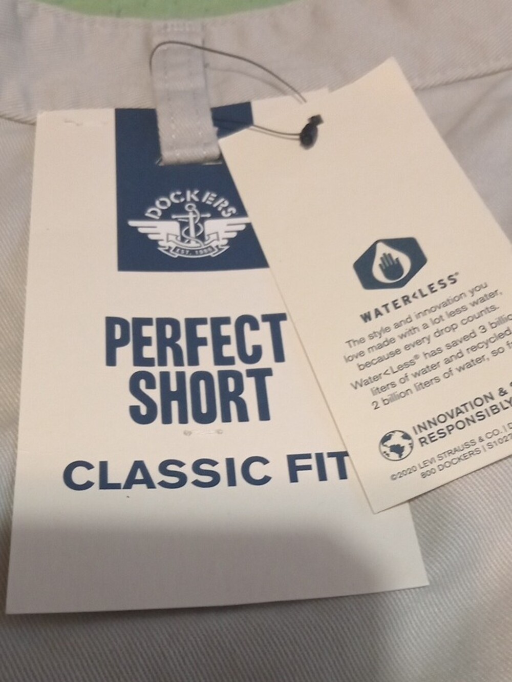 New Mens Docker Shorts Grey Size36 - Picture 2 of 6